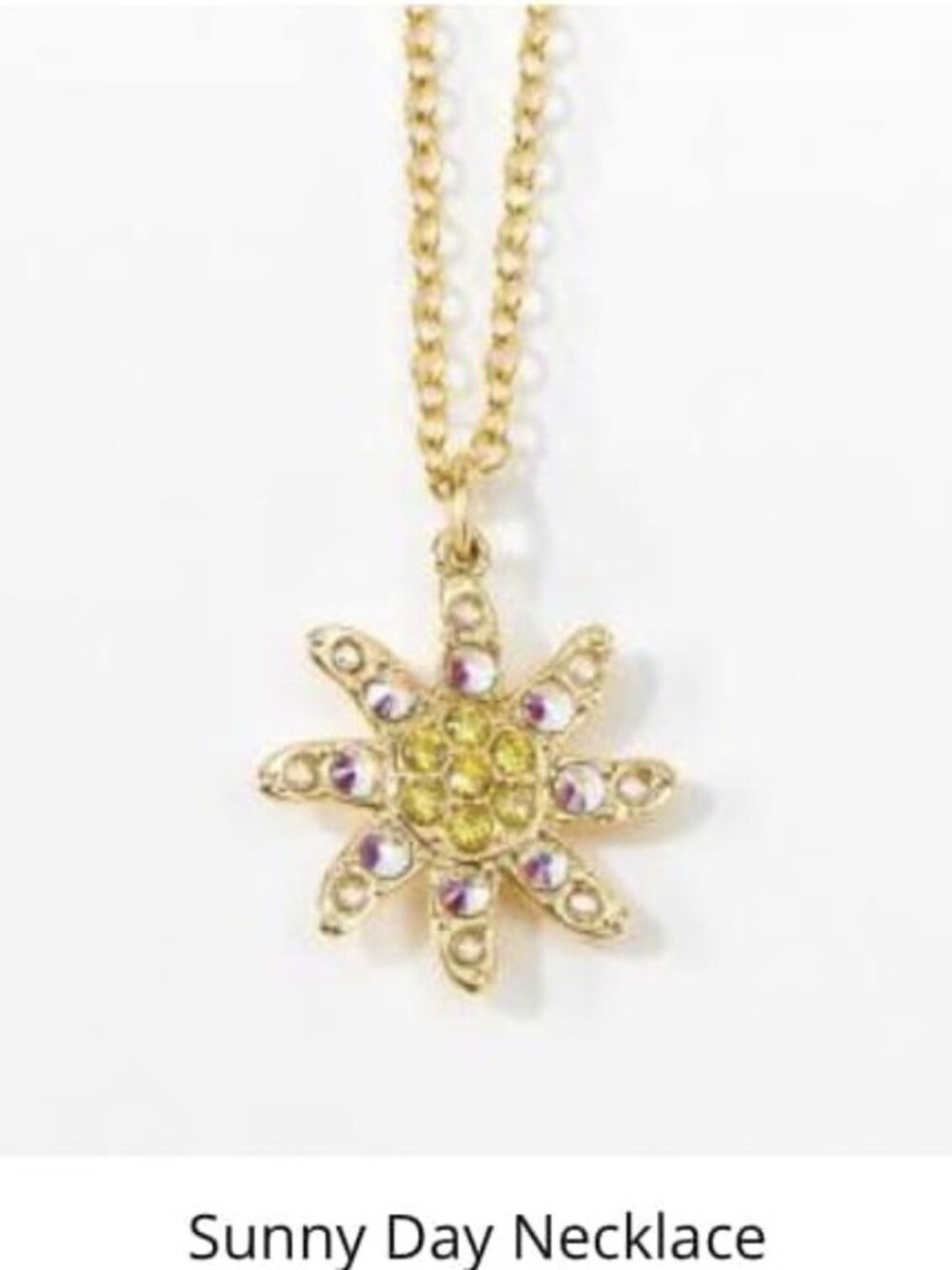 Touchstone Crystal Sunny Day Necklace